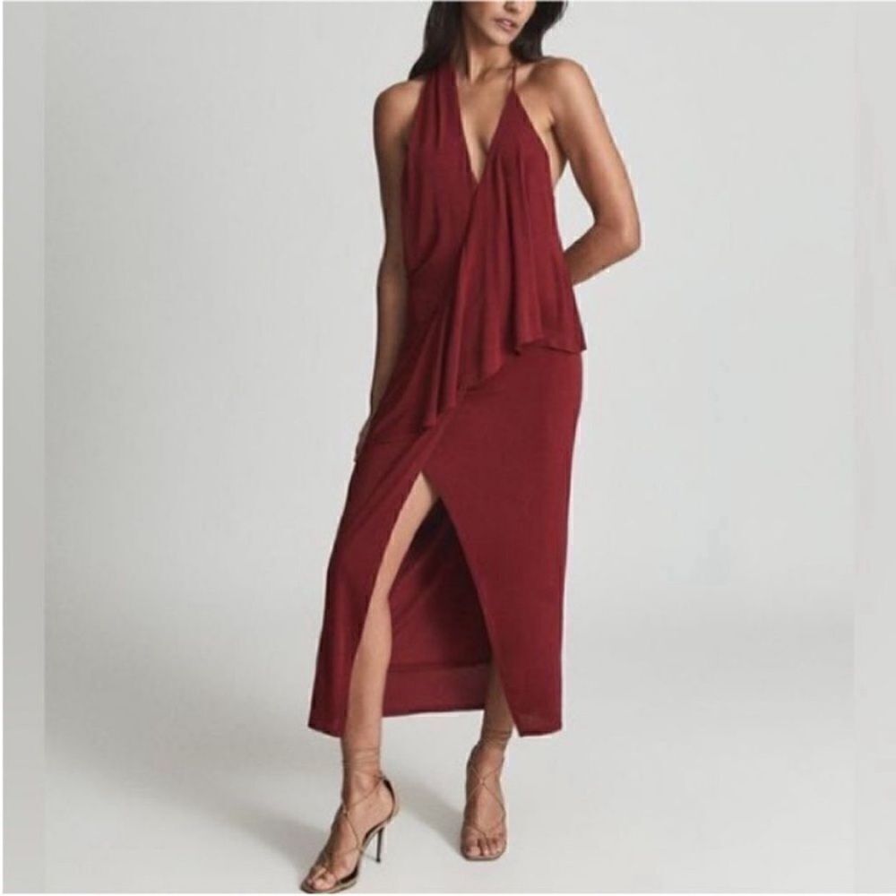 Reiss XENA STRAPPY OPEN BACK COCKTAIL DRESS-J5